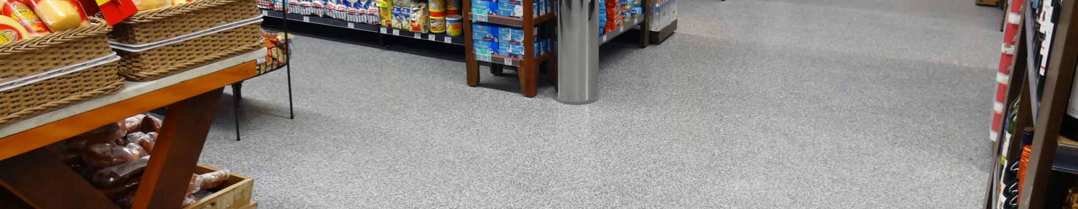 grocery store polyaspartic flooring