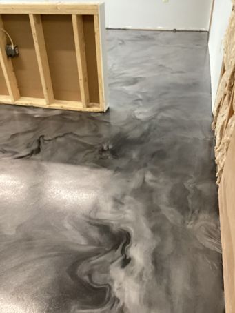 after epoxy flooring